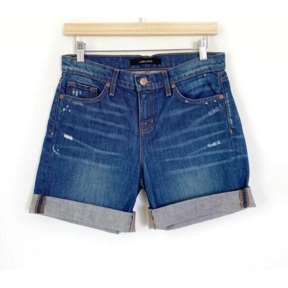 J Brand Nash Slouchy Boy Fit Shorts Synthesis 24 - Picture 3 of 7